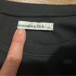 Abercrombie ribbed crewneck bodysuit size L